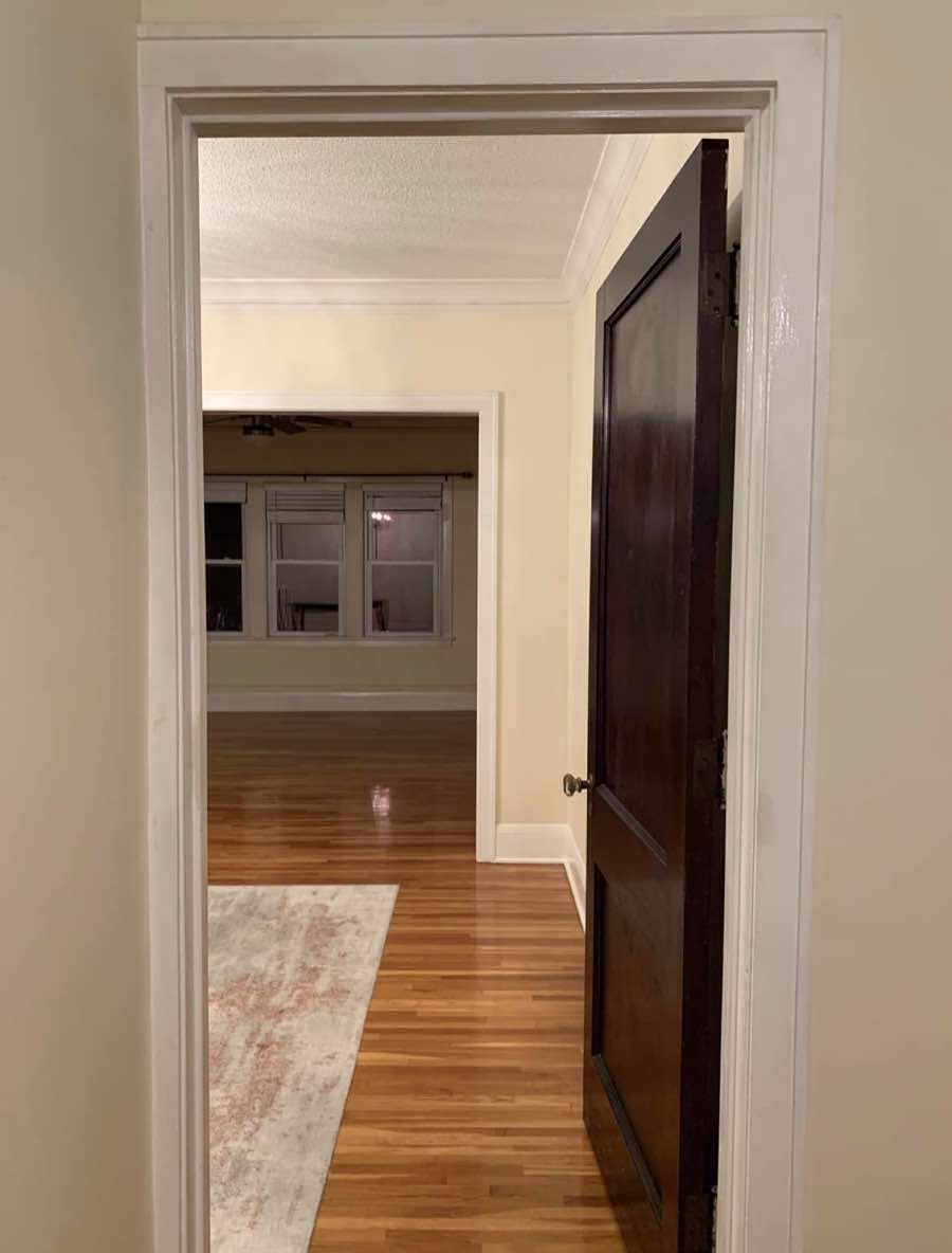 Entryway with clean wood floors