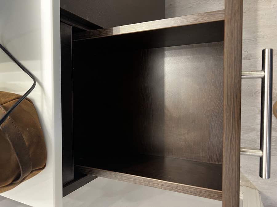 Cabinet interior after cleaning